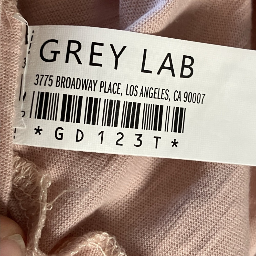 Grey Lab Shirt Womens‎ Size Small Pink Short Sleeve USA Made Cotton Basic - Picture 6 of 8